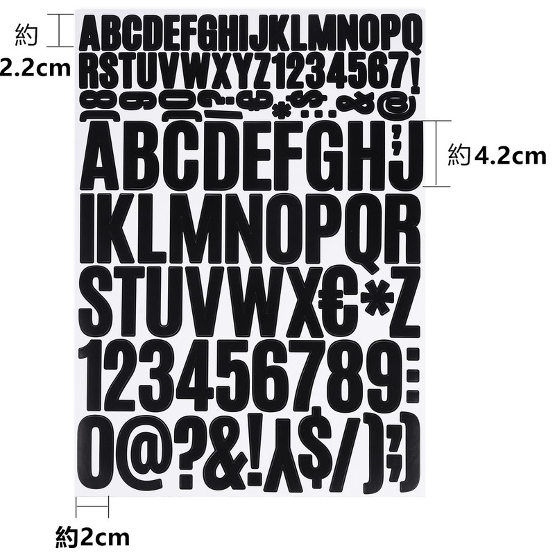Numbers Stickers Large Alphabet Stickers Numbers Number Stickers Letters Stickers