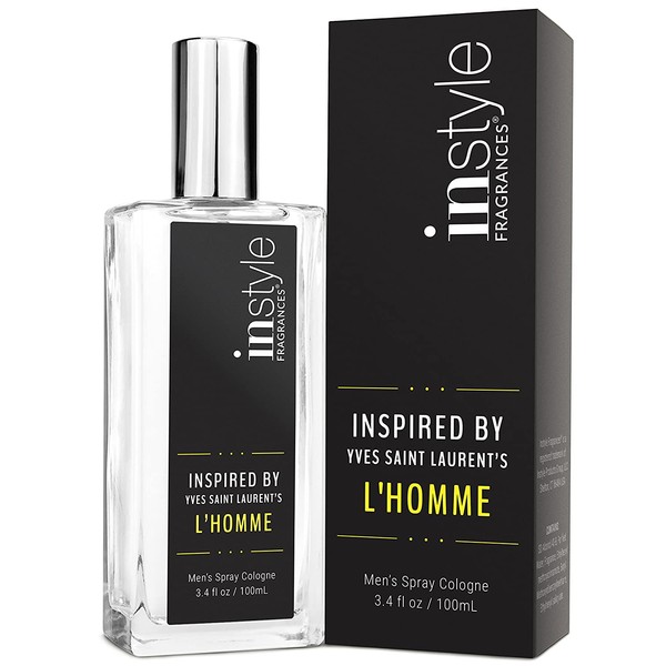 Instyle Fragrances | Inspired by Yves Saint Laurent's L'Homme | Men’s Eau de Toilette | Vegan, Paraben Free, Phthalate Free | Never Tested on Animals | 3.4 Fluid Ounces