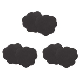 Foot Petals womens Scalloped Ball of Foot Cushion, Black Iris, 3 Pairs 6-Pack US