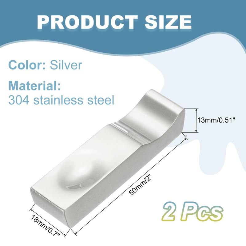 sourcing map 2pcs Chopstick Rest, 304 Stainless Steel Chopsticks Holder