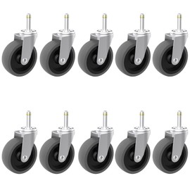 RILIDRI Replcament Casters for Brute Trash Bin Dolly Set of 10, 3-Inch Trash Can Dolly Replacement Wheels(375LBS-2)