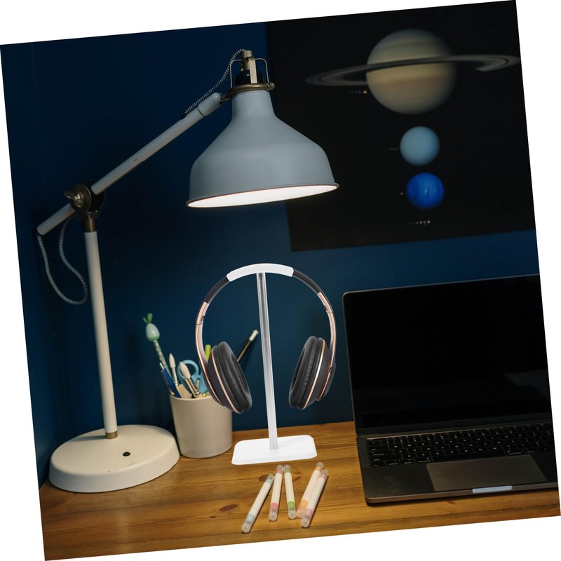 CAXUSD Tabletop Headphone Stand Skid Pad Headset Holder for Desk