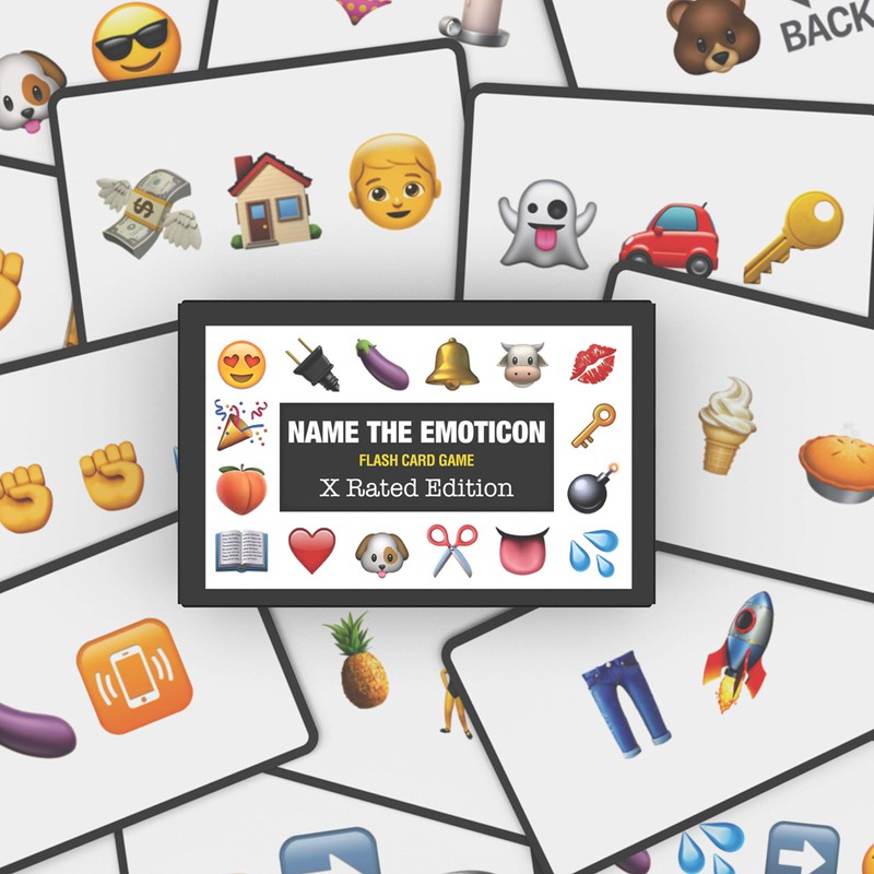 Bubblegum Stuff BG1802 Name The Emoji-X Rated Card Game, Nylon/A
