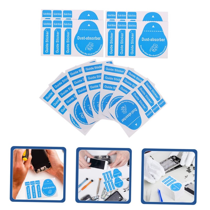 TEHAUX 200Pcs Dust Removal Stickers for Phones Dust Absorber for