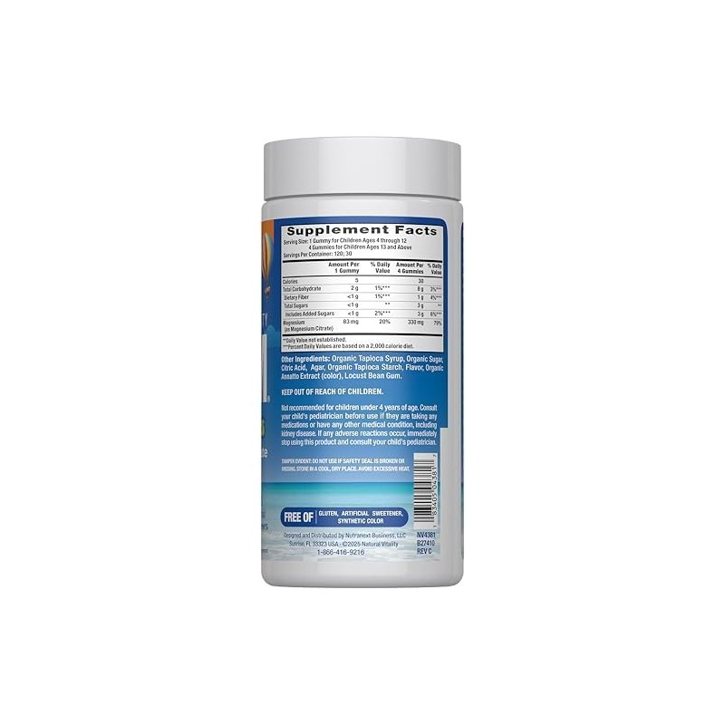 NATURAL VITALITY Sweet Citrus Calm, gomitas para niños, 120 unidades