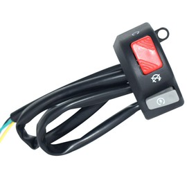 12V Right Motorcycle Switches 7/8" 22mm Handlebar Mount Headlight Fog Light Horn ON Off Start Kill Switch