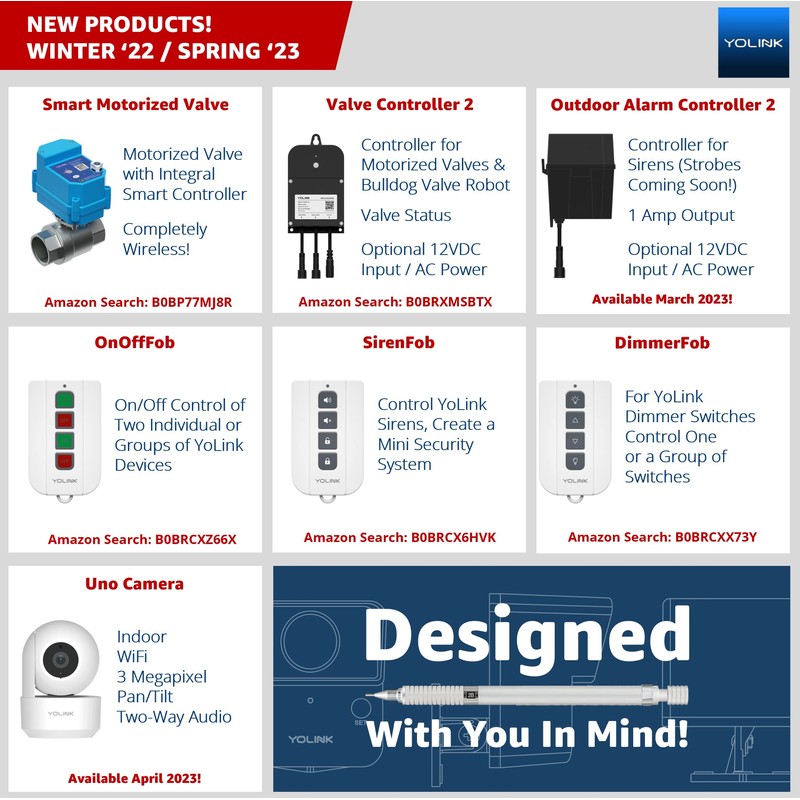 YoLink Smart Thermostat, Now Heat Pump Compatible, Android & iOS