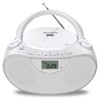 Nextron Portable Stereo CD Player Boombox with AM/FM Radio, Bluetooth,