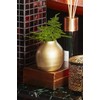 JOTEX GUNNEBO Metal Vase with Rounded Shape, Brass, Height 10