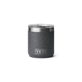 YETI Rambler 10 oz Stackable Lowball 2.0, Vacuum Insulated, Stainless Steel with MagSlider Lid, Black Stone