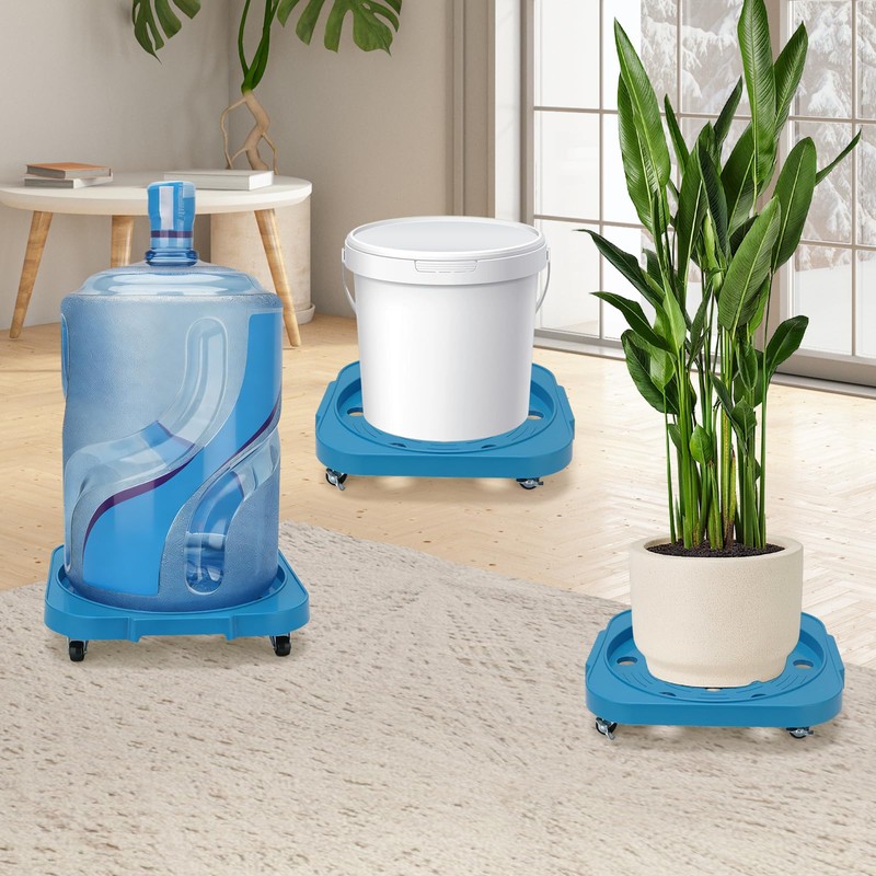 iwreaiy 3-Pack 5 Gallon Bucket Dollies with Locking Casters