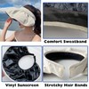 KASESSS Faltbar Sonnenschutz Kopf Damen, 2 in 1 Sonnenkappe Damen/Haarreifen,