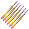 AAProTools Multi Titanium Rainbow 6pcs New Stainless Steel Scalpel Handle