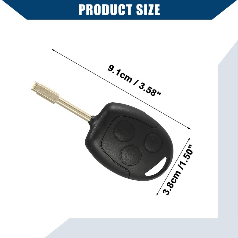 Hihaha 433MHz Keyless Entry Remote Key Fob for Ford Fusion