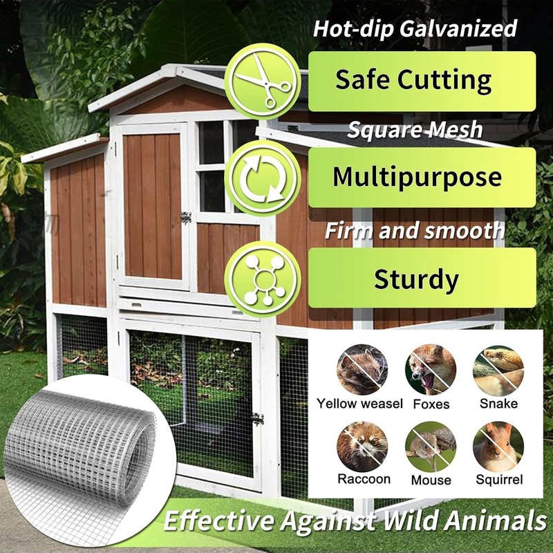 OUKMAO Rodent Mesh Rodent Proofing Wire Metal Mesh, Galvanised Wire
