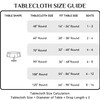 Softalker Round Tablecloth, Waterproof & Stain Resistant Table Cloth Wrinkle