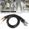 5Pcs Temperature Probe Sensor Stainless Steel Waterproof Cable Thermometer