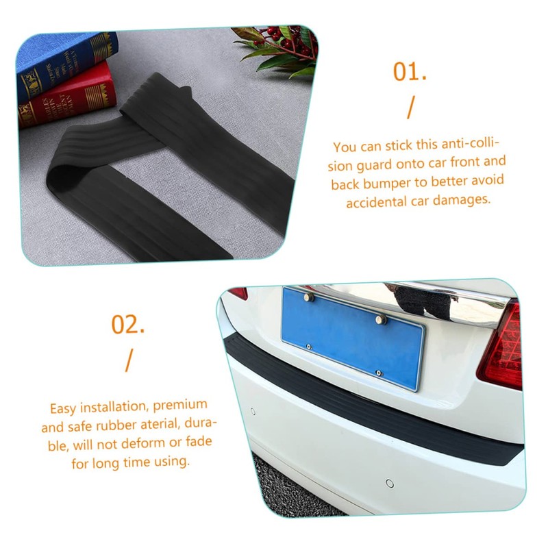 GLEAVI Automobile Bumper Anti-Collision Strip Tailgate Trim Guard Paint Trim