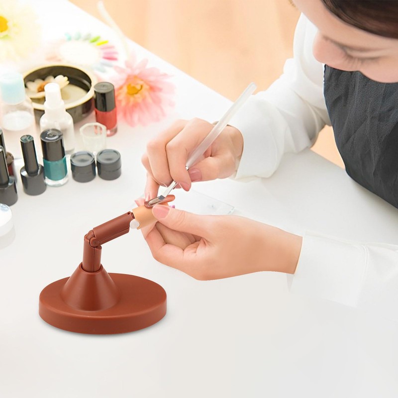 3 Pieces Practice Fingers for Acrylic Nails with Base, Tips