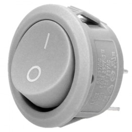 ORNO AE-13180 Toggle Switch 230 V Round Current: 6, 10 A Supply Voltage: 230 V ~ (Grey)