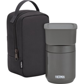 Thermos Vacuum Insulated Soup Lunch Set, 13.5 fl oz (400 ml), Dark Gray, JEE-800 DGY