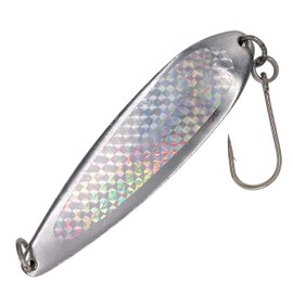 9oz Crocodile Spoons Fishing Lures - 6 Pack with 9/0 Siwash Hook, Heavy-Duty Chrome Plated, Versatile for Saltwater & Freshwater Species