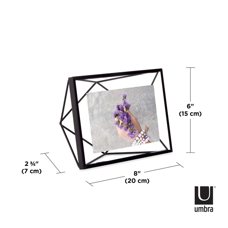 Umbra Prisma Picture Frame, 4x6 Metal Photo Display for Desk