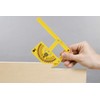 kwb Angle Gauge (Plastic, 155 mm Long), Yellow, Two Arm
