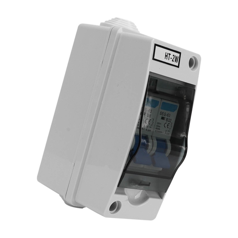 2 Poles Circuit Breaker MCB Miniature Leakage Breaker Waterproof Distribution
