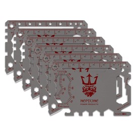 Neptune 46-in-1 Card Multi Tool - Survival Credit Card Multi-Function Tool Fits Perfectly in Wallet - Includes 6 Tool Cards