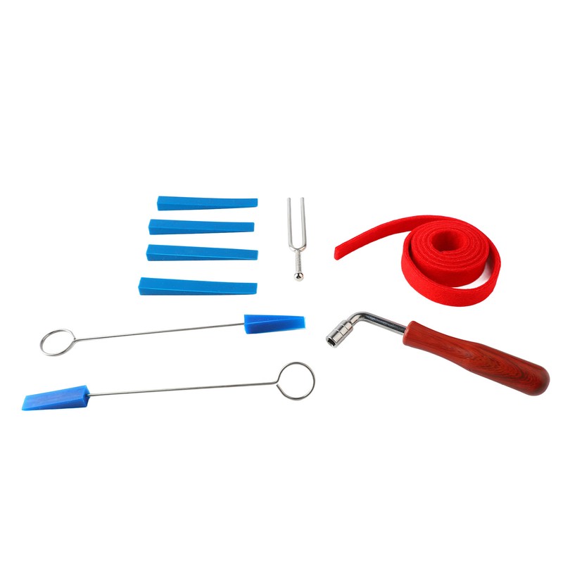 Piano Tuning Tool Set Tuning Wrench Fork Rubber Mute Wool