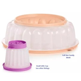 Tupperware JELLO JEL RING MOLD Gelatin Dessert Peach Shrimp 6 CUP 1.4L