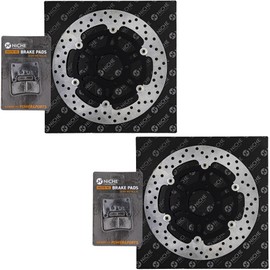 NICHE Front Brake Rotor Pad Semi Metallic Kit For Suzuki GSXR600 59100-29850 59100-29820 59100-29840 59210-18G20