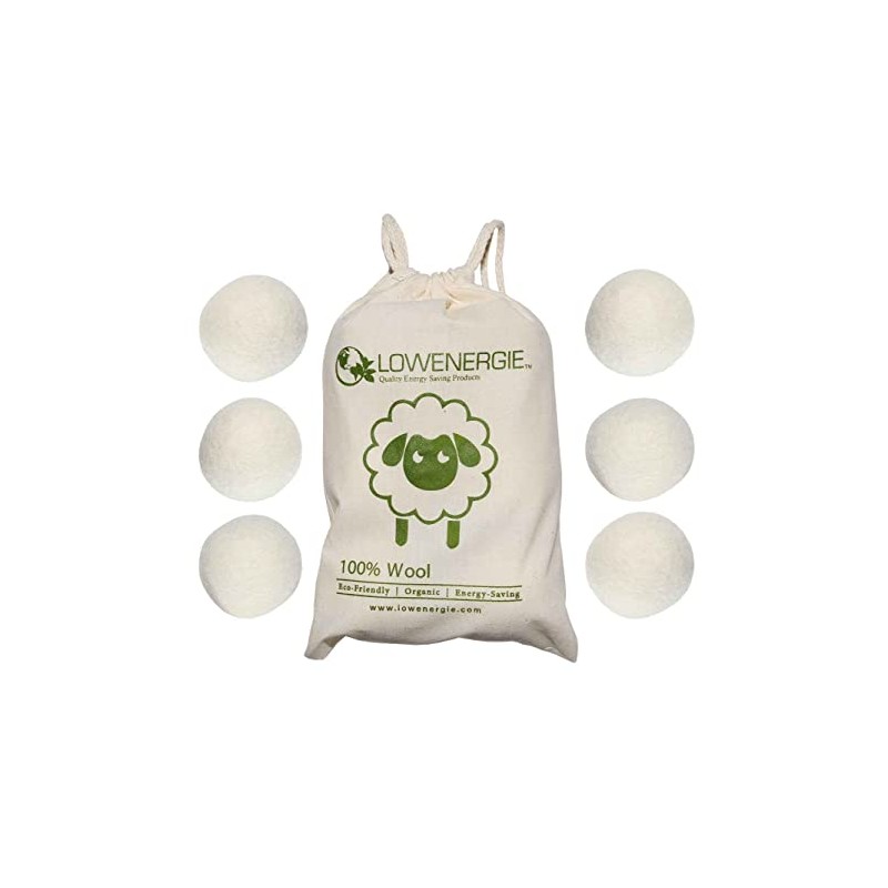 Wool Dryer Balls XL Fragrance Free Eco Friendly Tumble Dryer