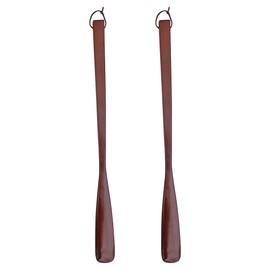 KESYOO 2pcs Wood Shoe Horn Long Handle Wear Shoe Helper Shoe Horn for Pregnant Women Kids Seniors Men S 25cm