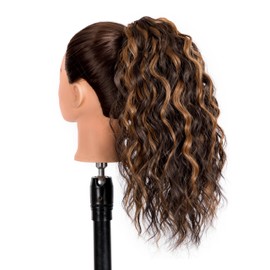 Claw Clip Ponytail Extension for women - 18" Long Curly Drawstring Ponytail Hair Extensions for Women, Strong Hold Fluffy Natural Looking Synthetic Hair Pieces for Women Daily Use