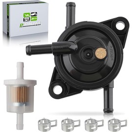 Fuel Pump Fits for Kawasaki 49040-0770 49040-7008 Fits for Kawasaki FR, FS, FX Series FR541V FR600V FR651V FR691V FR730V FS481V FS541V FS600V FS651V FS691V FS730V with Fuel Filter Clamps