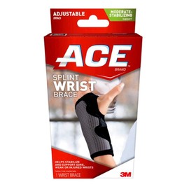 ACE Brand Reversible Wrist Brace Wrist Support for Sore Weak and Injured Wrists Breathable One Size Fits Most