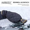 AUPROTEC Ice Scraper Lined with Glove, Warming Snow Scraper Car