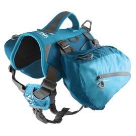 Kurgo Dog Saddlebag Backpack, Back Pack Dog Harness, Hiking Pack for Dogs, Packs for Pets to Wear, Camping & Travel Vest Harness, Reflective, Lightweight, Baxter Pack, for Medium & Large Pets
