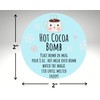 Hot Cocoa Bomb Stickers Hot Chocolate Bomb Directions Christmas Winter