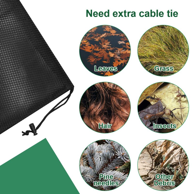 Coolrunner Pump Barrier Bag, 17.3"x 17.3" Pond Filter Mesh for