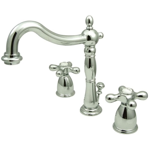 Elements of Design New Orleans EB1971AX Widespread Bathroom Faucet with Retail Pop-Up, 8-Inch to 16-Inch, Polished Chrome