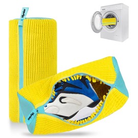 Hiyniaz 2Pcs Shoe Washing Bag for Washing Machine, Laundry Shoe Bag for Washer and Dryer, Reusable Shoe Washing Bag (2Pcs Yellow)