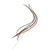 5 Real Feather Hair Extensions with Rings/Loops (Mixed Naturals)
