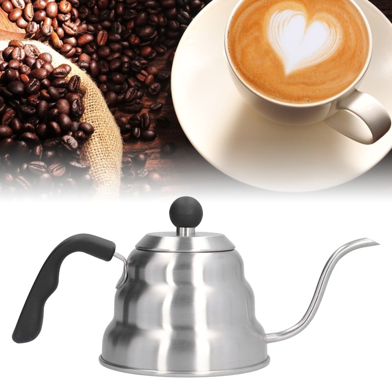 Stainless Steel Pour Over Coffee Kettle Vintage Gooseneck Spout Pot