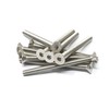 iexcell 10 Pcs 1/4-20 x 3 Stainless Steel 304 Hex