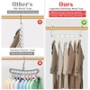 NAKBINX 8 Pack Hangers Space Saving, Collapsible Metal Hangers Closet