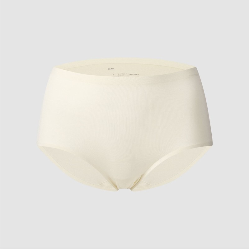 JAJU [JAJU] Women's Modal No-Line Hip Hugger Panty 3-Pack_Lemon