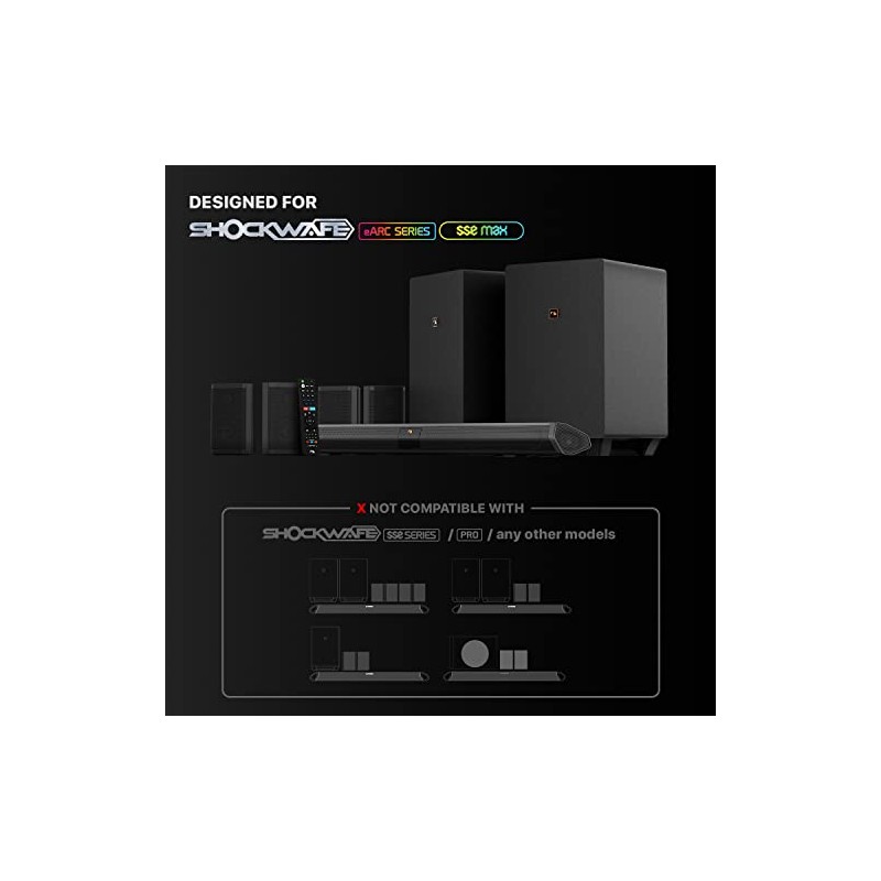 Nakamichi Shockwafe 7.1 7.2 9.2 DTS-X/Atmos/eARC/SSE Max Soundbar Remote (2022).